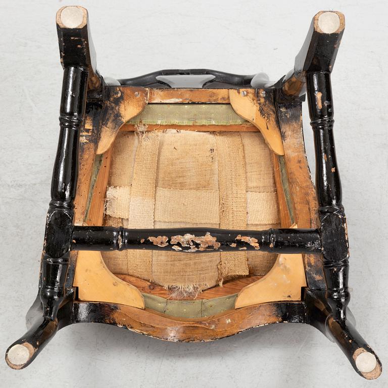 Stolar, ett par, rokoko, 1700-talets andra hälft.