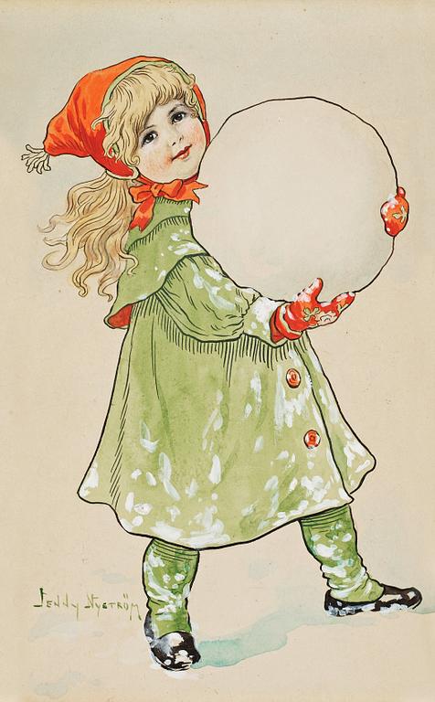 Jenny Nyström, Girl with snowball.