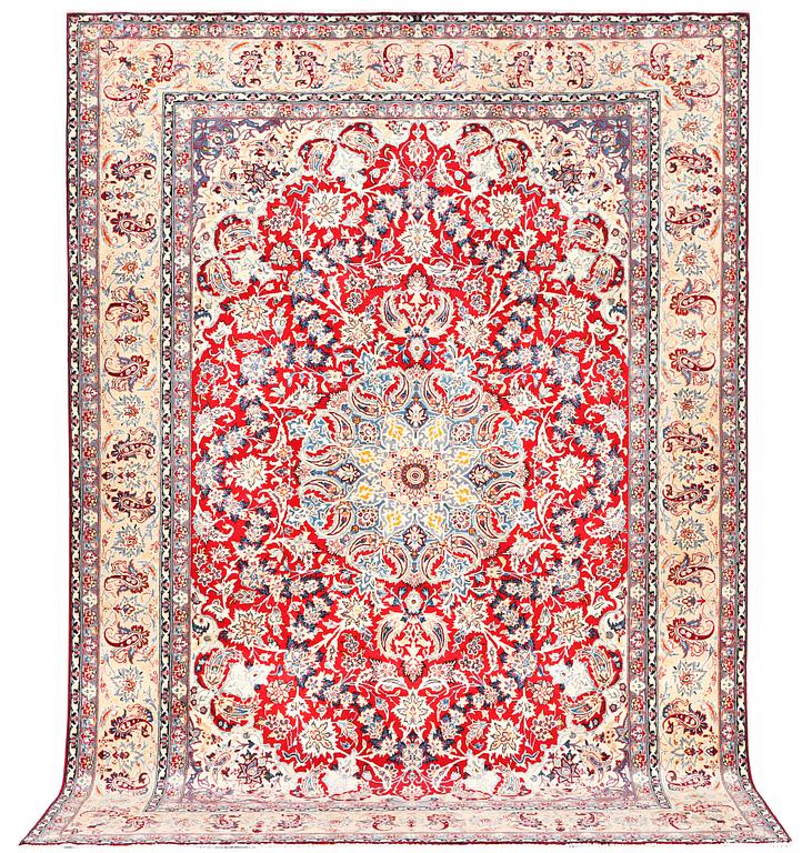 A Najafabad carpet, c. 360 x 252 cm.