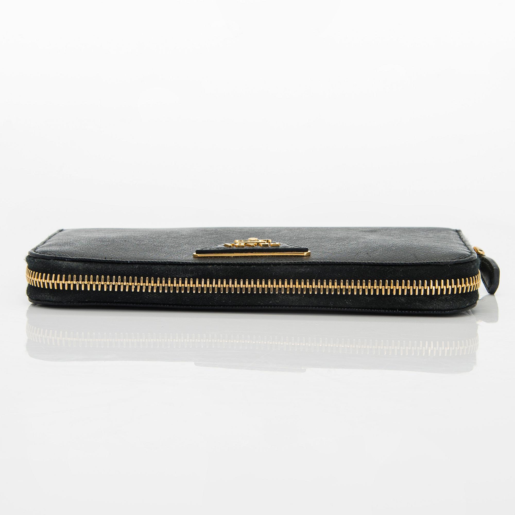 Prada, a wallet.