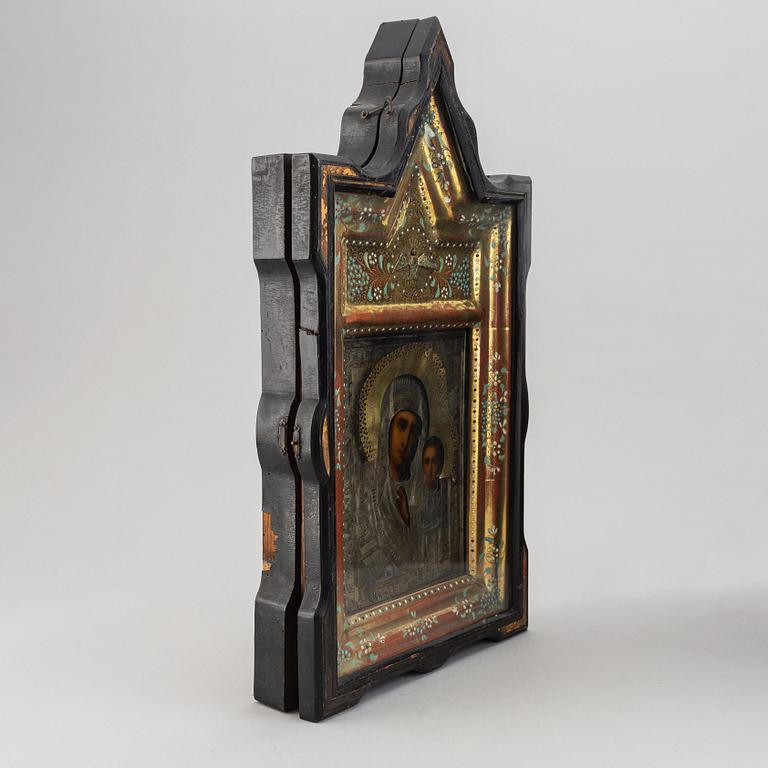 A russian icon with ochlad, 20th Century.