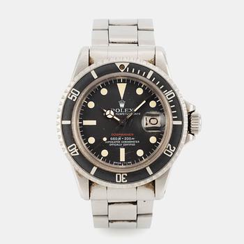 1018. Rolex, Submariner, "Red Mark V", ca 1974.