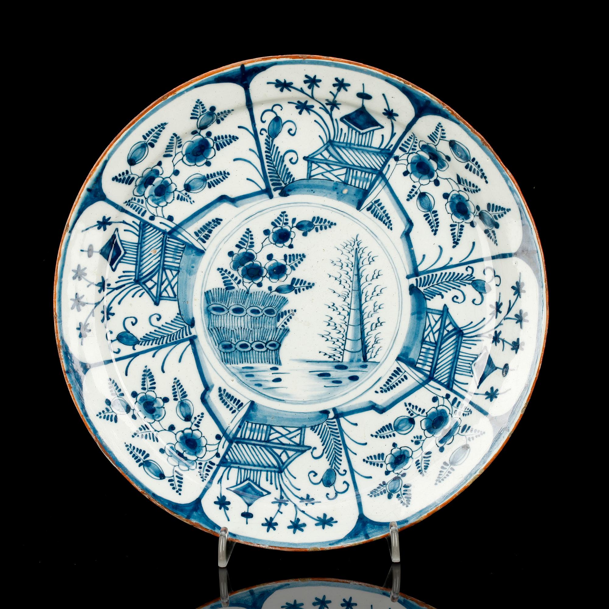 TALLRIK, fajans, Holland, 1600/1700-tal.