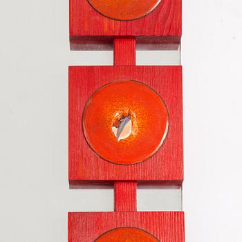 Ewa Wrangel and Lars-Göran Nilsson, hall furniture and mirror, Glas & Trä, Hovmantorp, second half of the 20th century.