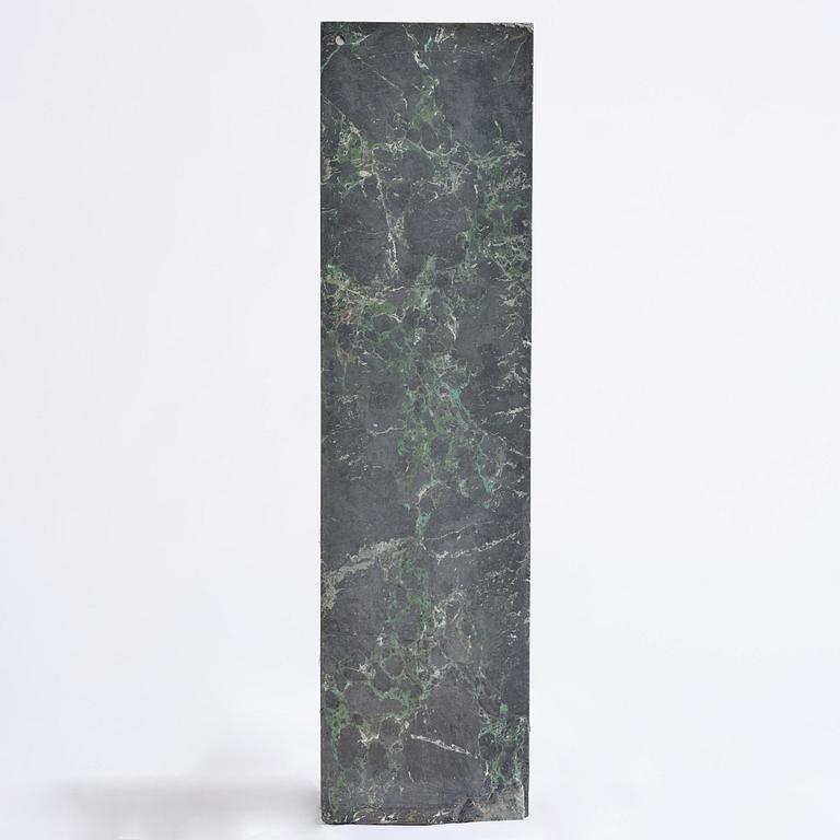 A black Scagliola 20th century column.