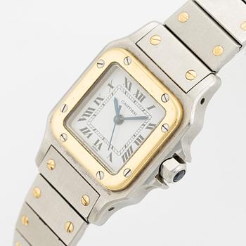 Cartier, Santos Carrée, wristwatch,  23,5 x 23,5 (34,5) mm.