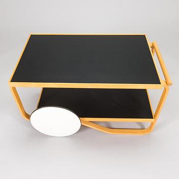 Alvar Aalto, a mid-20th century '98' tea trolley for Oy Huonekalu- ja Rakennustyötehdas Ab, Finland.