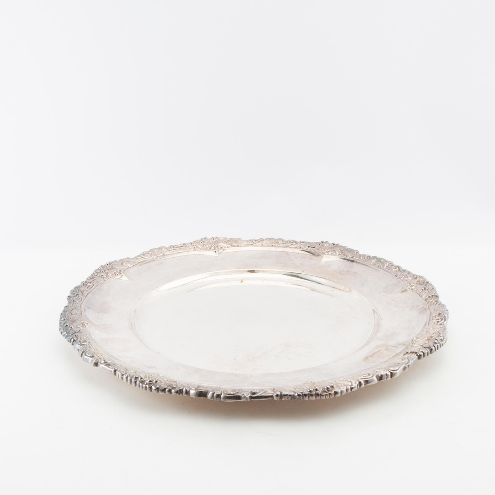 Trays/Serving dishes 3 pcs of nickel silver, first half of the 20th century.