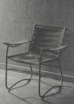 Sven Markelius, a rare armchair, AB Stockholms Nya Järnsängsfabrik, ca 1930.
