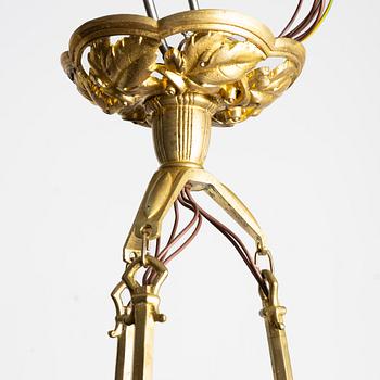 Ceiling lamp, Art Nouveau, early 20th century.