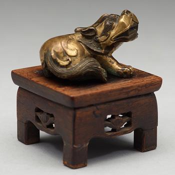 FIGURIN, brons. Qingdynastin (1644-1912).