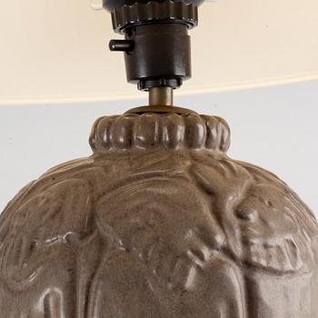 BORDSLAMPA, stengods, Åke Holm.