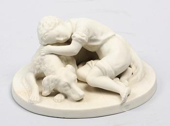 FIGURIN, parian, Gustafsberg, dat 1899.