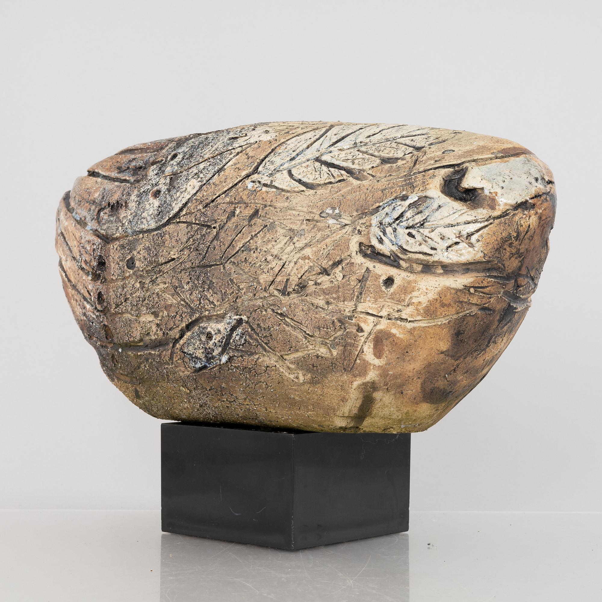 Henrik Allert, skulptur, stengods, signerad.