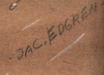 JAC EDGREN, blandteknik, sign.