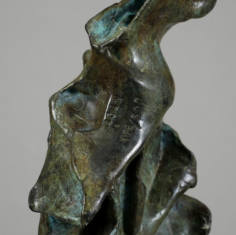 SALVADOR DALÍ (SPANIEN), Skulptur, grönpatinerad, brons signerad och numrerad 176/300.