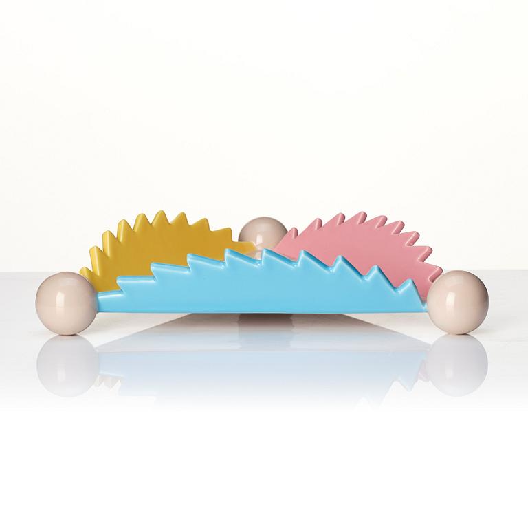 Masanori Umeda, a "Parana" bowl, Alessio Sarri Ceramiche for Memphis, Italy, post 1983.