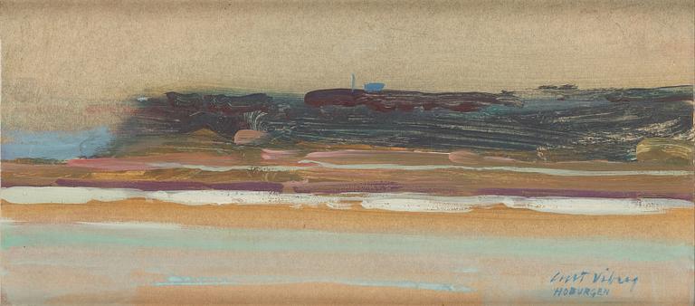 CURT VIBERG, olja på pannå, sigerad.