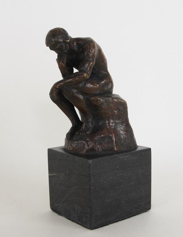 RODIN, AUGUSTE, efter. Skulptur, brons, sign.