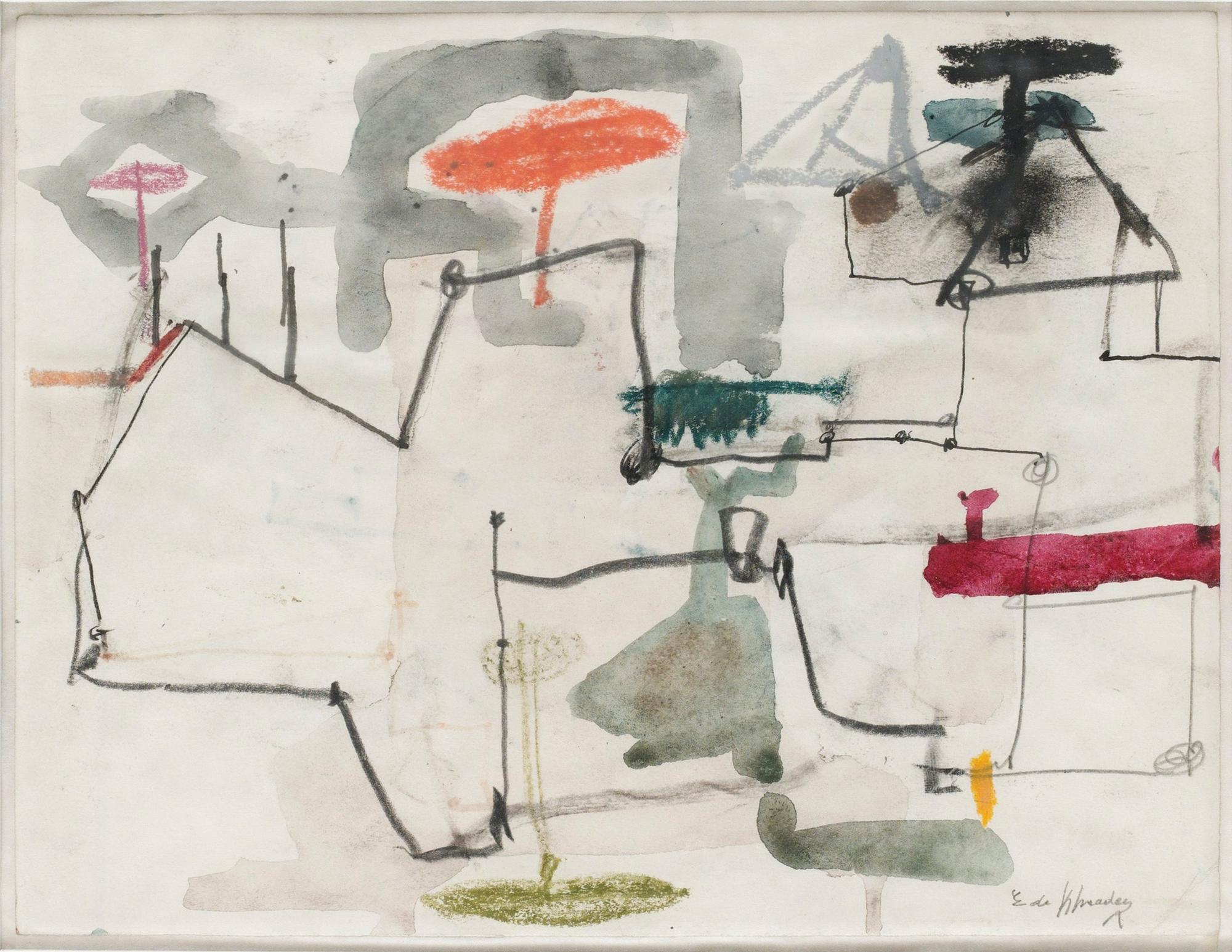 Eugene de Kermadec, Abstrakt komposition.