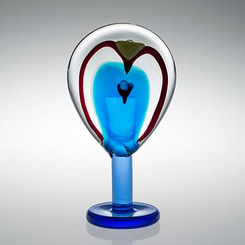 OIVA TOIKKA, A GLASS SCULPTURE. Lollipop. Signed Oiva Toikka Nuutajärvi 2004, 144/200.