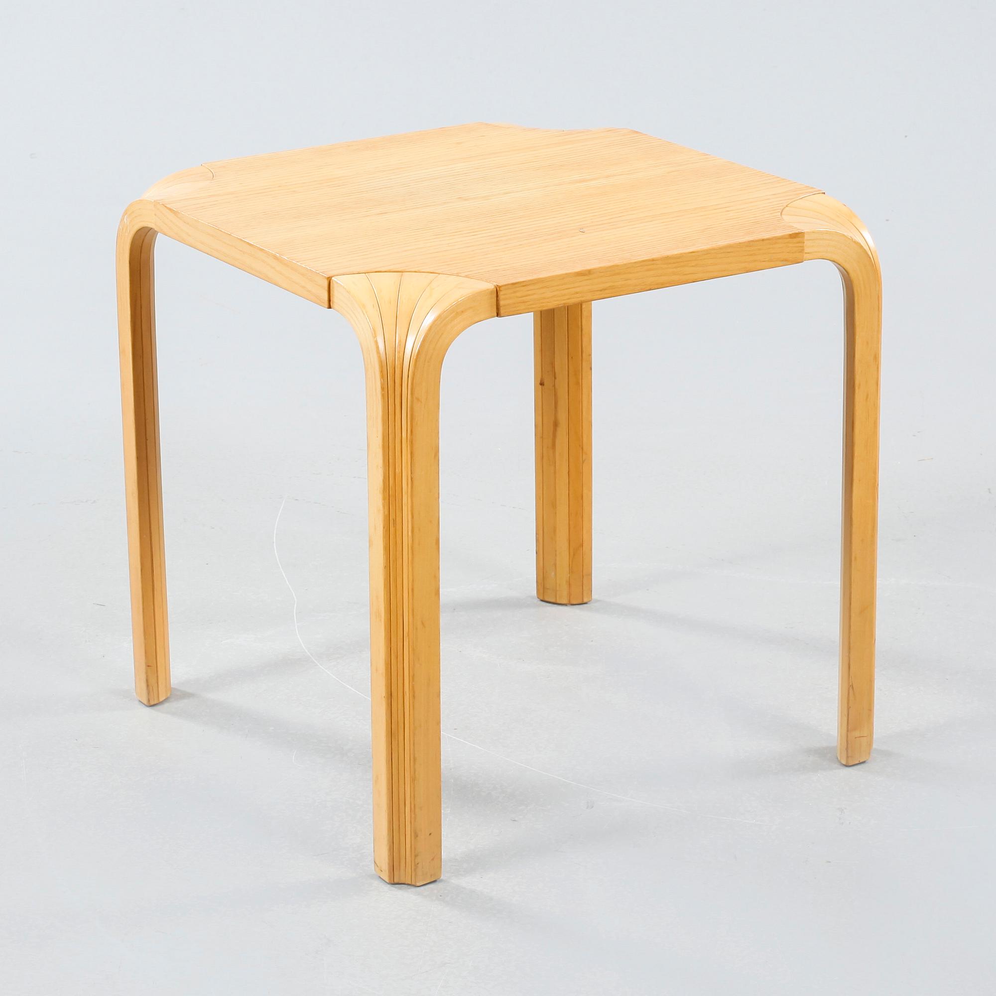 A X601 stool, designed by Alvar Aalto for Artek, 20th century.
