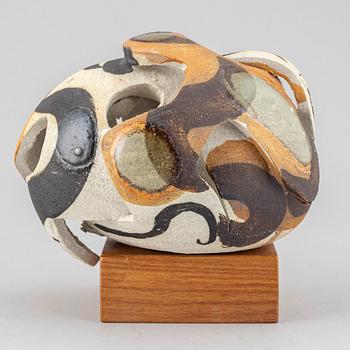 CARL-HARRY STÅLHANE, a unique stoneware sculpture, Rörstrand, Sweden 1960/70's.