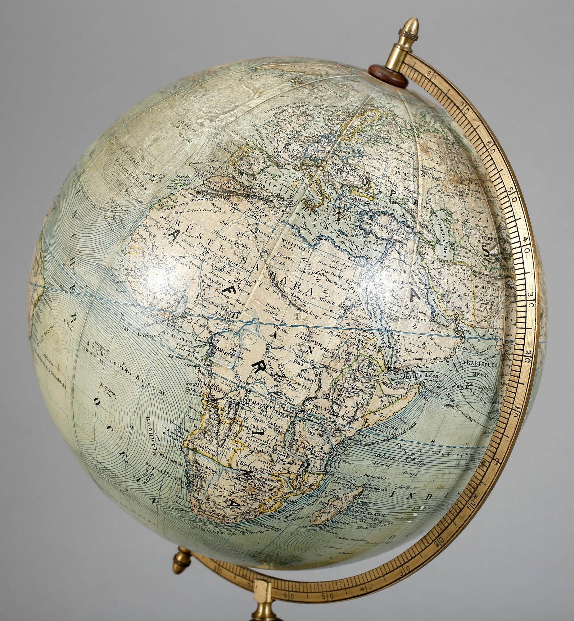 JORDGLOB, Ludw. Jul. Heymann, Leipzig, 1900-talets början.