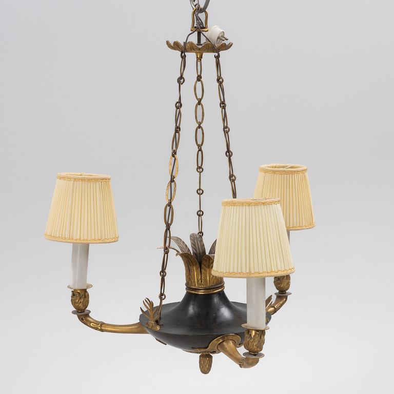 An Empire Style Ceiling Light, first half of the 20th Century.