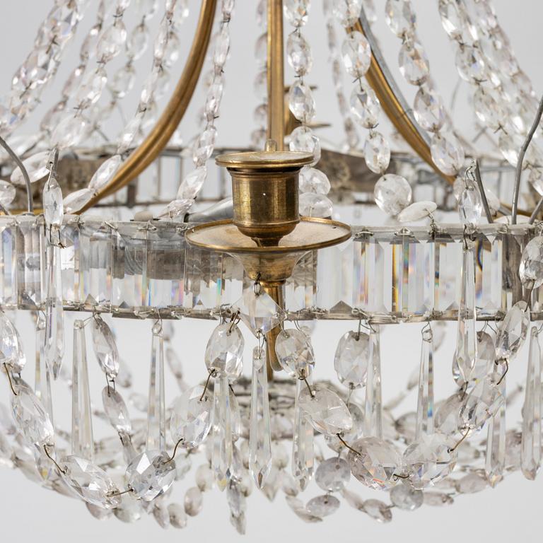 An Empire style chandelier, second half of the 20th century.