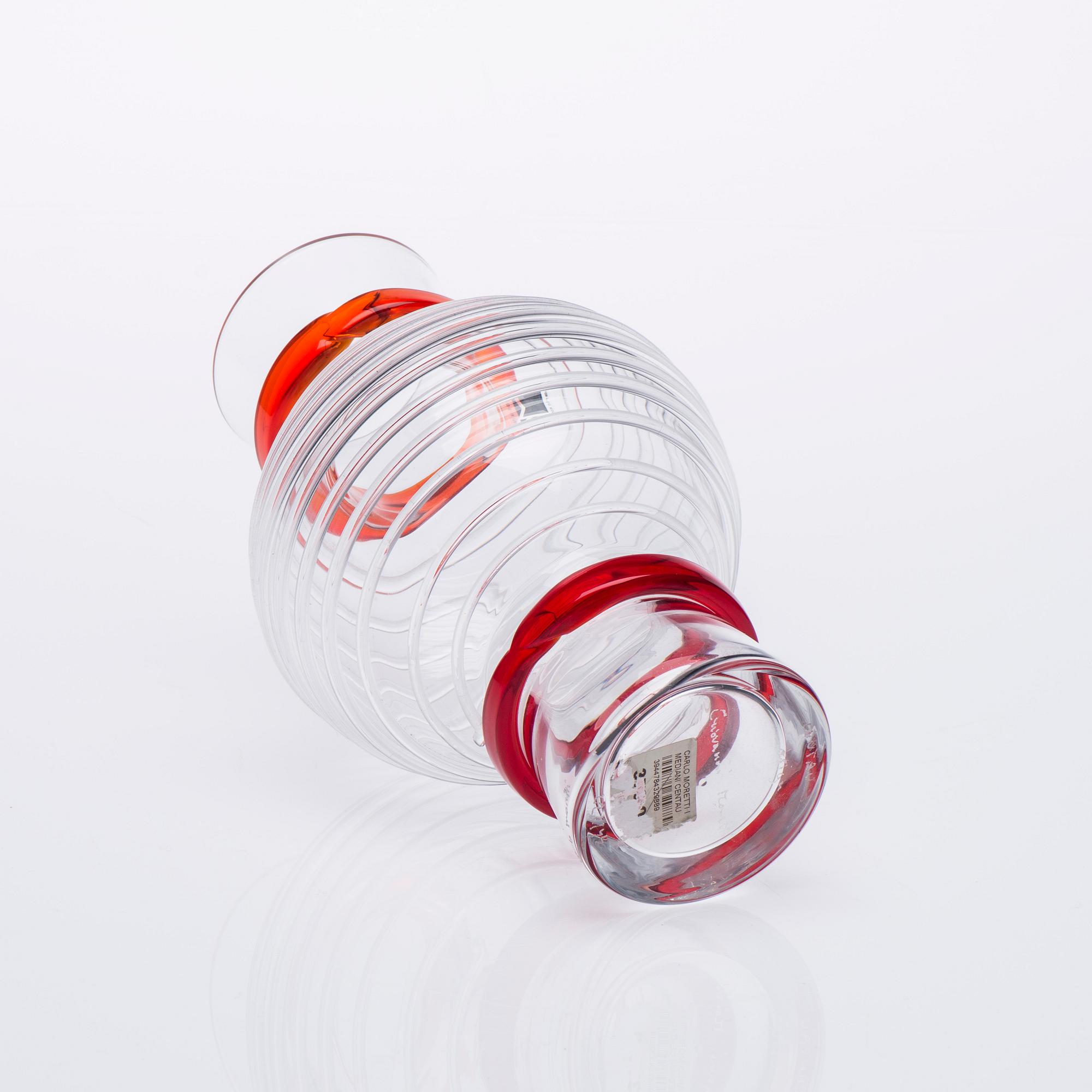 VAS, glas, "Centau" signerad Giovanni Moretti, för Carlo Moretti, Murano, Italien 2011.