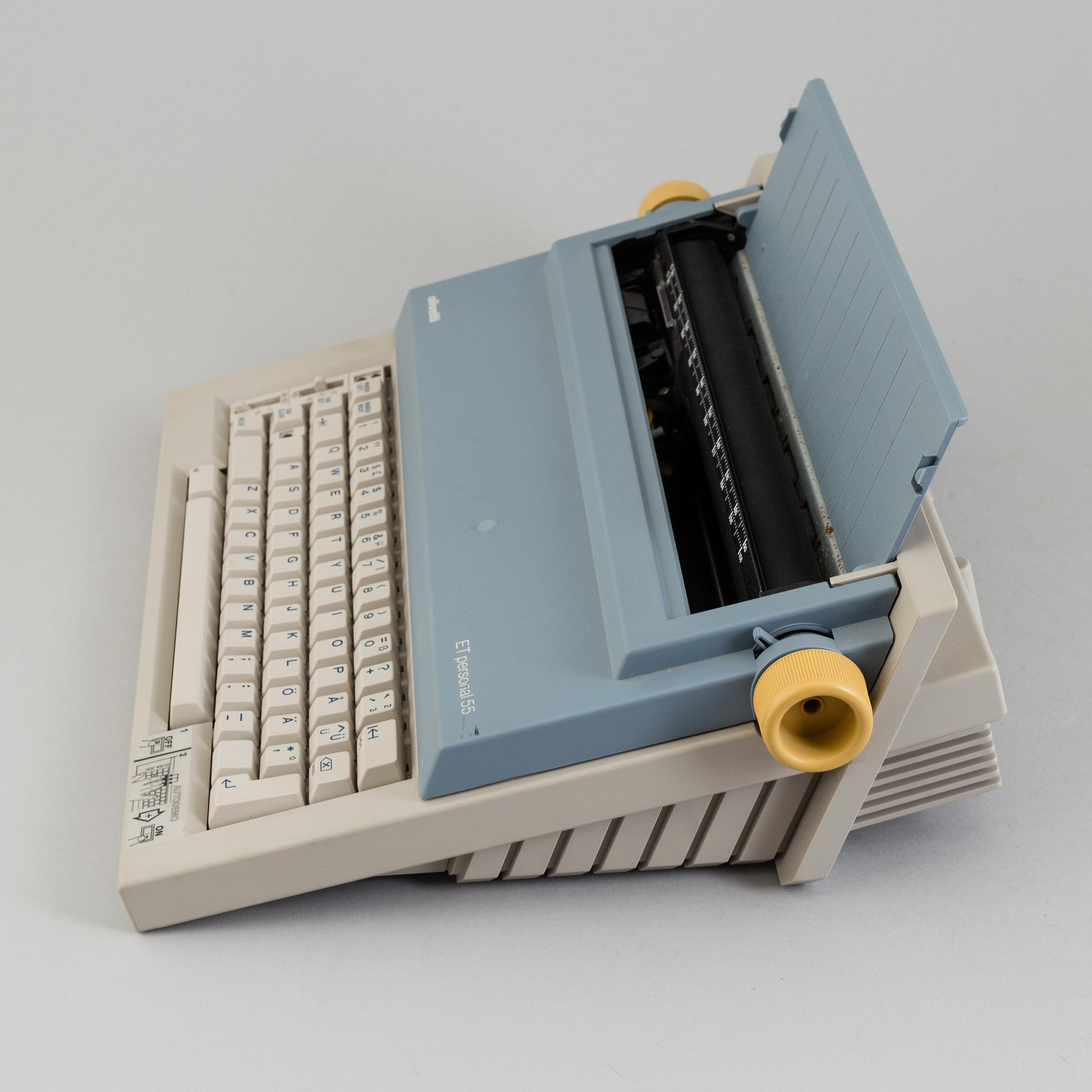ETTORE SOTTSASS, PERRY A KING & MARIO BELLINI, 2 typewriters.