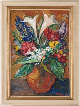 Albin Amelin, Still life with flowers.