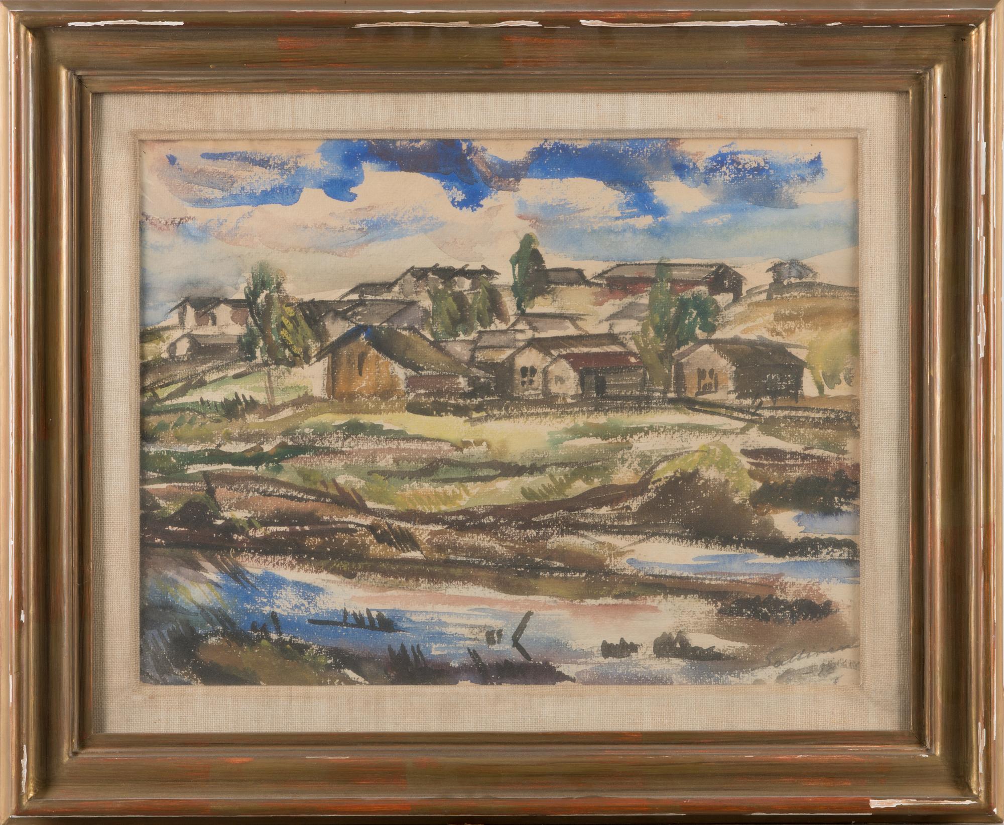 TYKO SALLINEN, water colour, signed and dated -18.