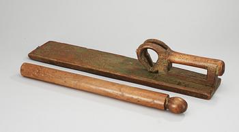 29. A Norwegian mangle board, dated 1796.