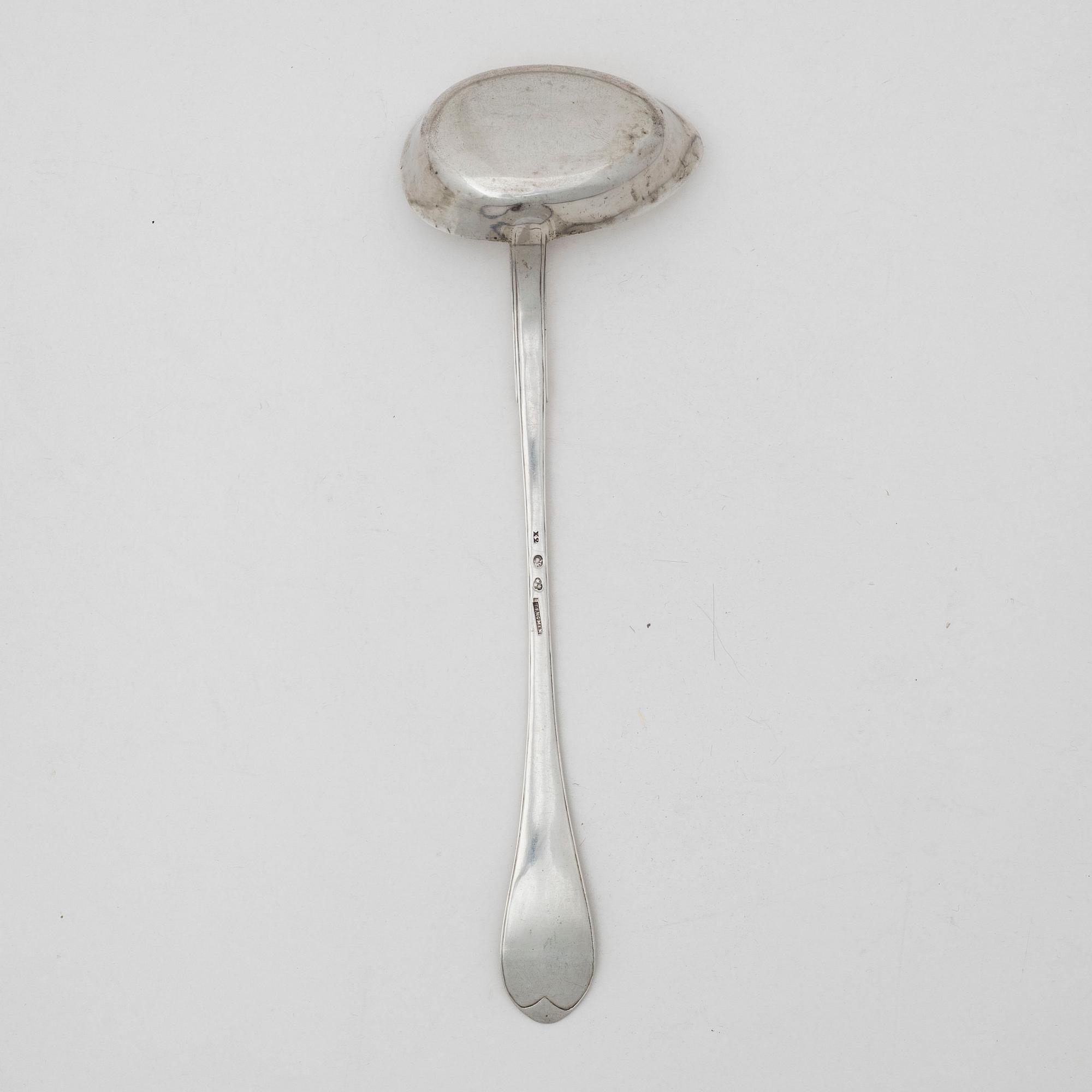 Gustaviansk, Johan Petter Tengman, soppslev, silver, Stockholm 1804.