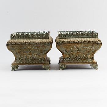 YTTERFODER, 1 par, mässing, 1800-talets andra hälft.