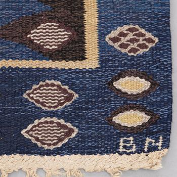 Barbro Nilsson, A CARPET, "Snäckorna", flat weave, ca 278 x 191,5-194 cm, signed AB MMF BN.