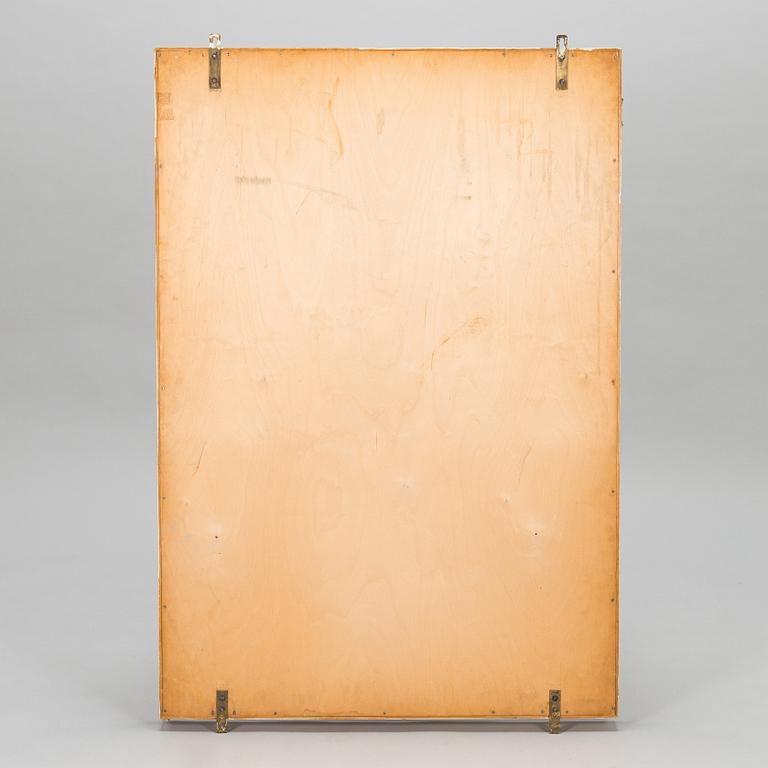 A 1950s three-part dressing mirror.