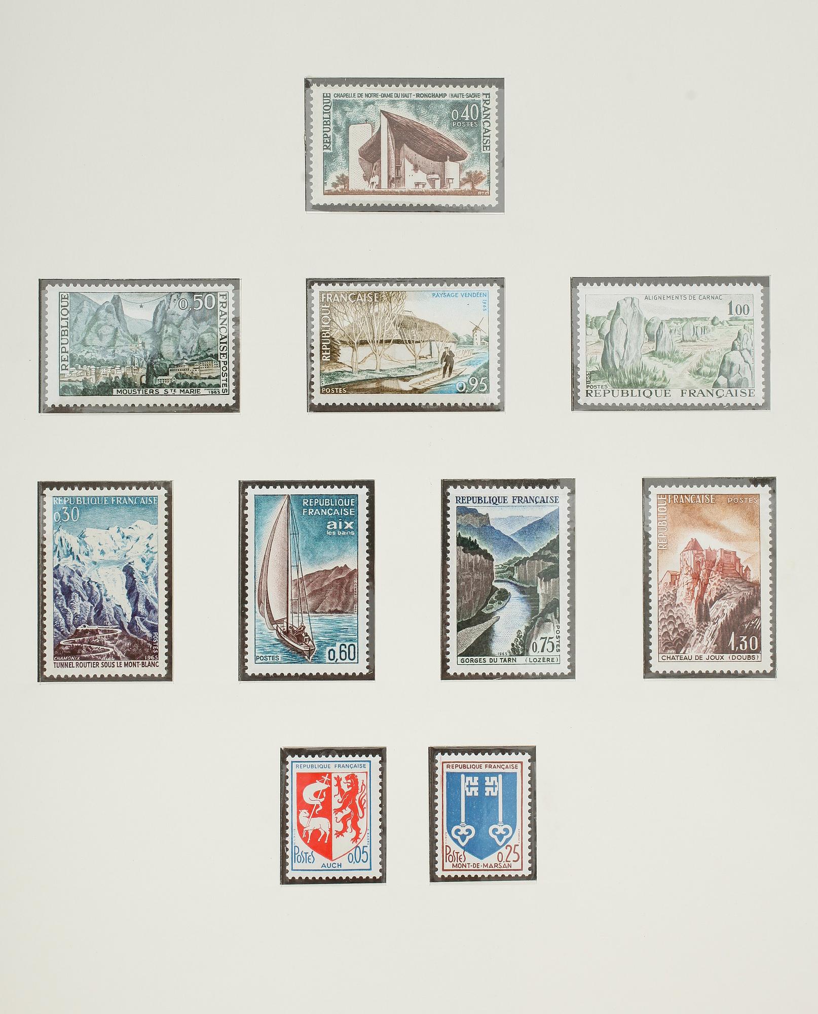 SAMLING FRIMÄRKEN, 1900-tal.