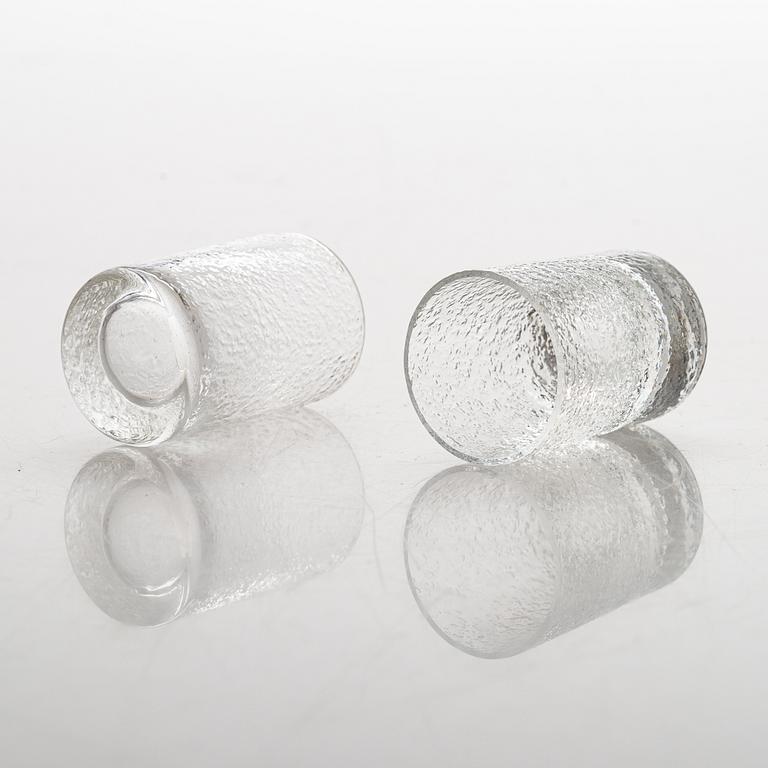 Tapio Wirkkala, snapsglas, 4 st, "Mini", Iittala. I originallåda.