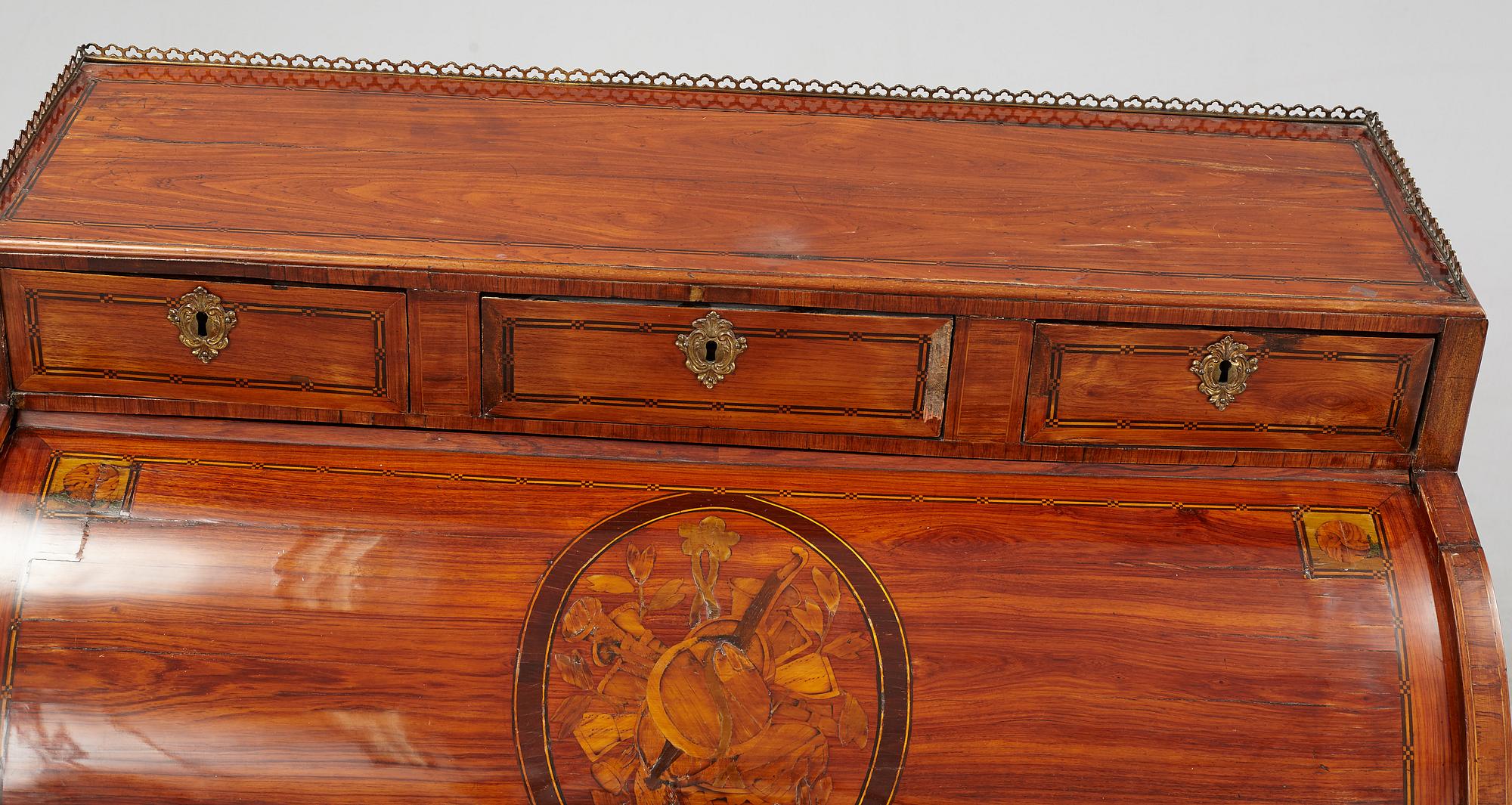 A Louis XVI secretaire, ca 1800.