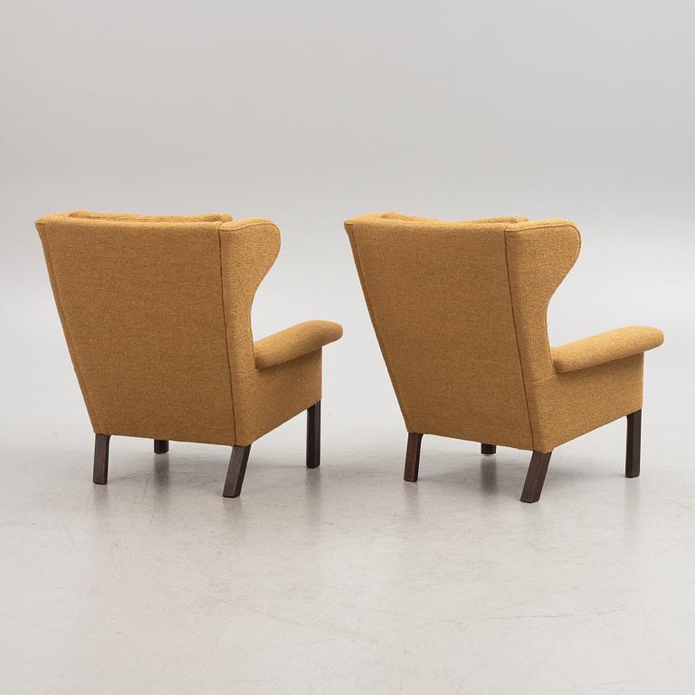 Hans J. Wegner, fåtöljer ett par, Johannes Hansen, 1960-tal.