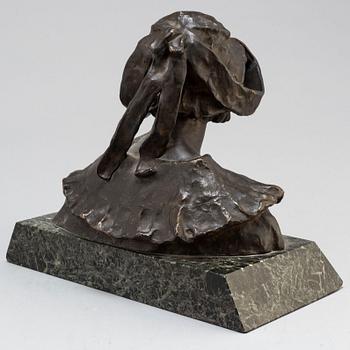 RUTH MILLES, Sculpture, bronze, signed, foundry mark. Total height 24 cm.