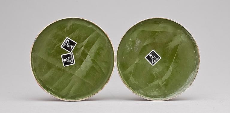LJUSSTAKAR, ett par, silver, MGAB, Uppsala 1962.