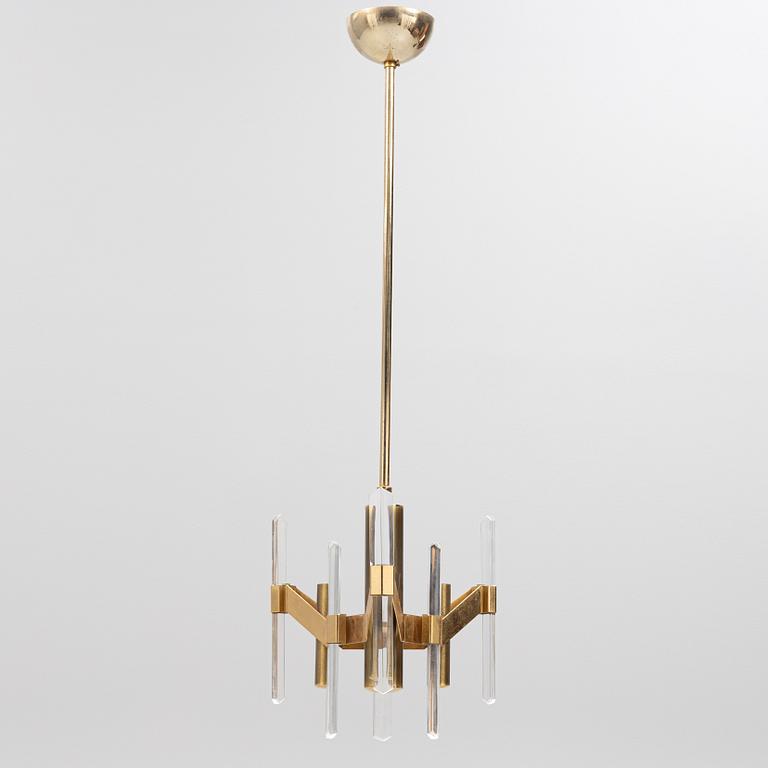 Gaetano Sciolari, attributed to. A ceiling lamp, Italy, second half of the 20th Century.