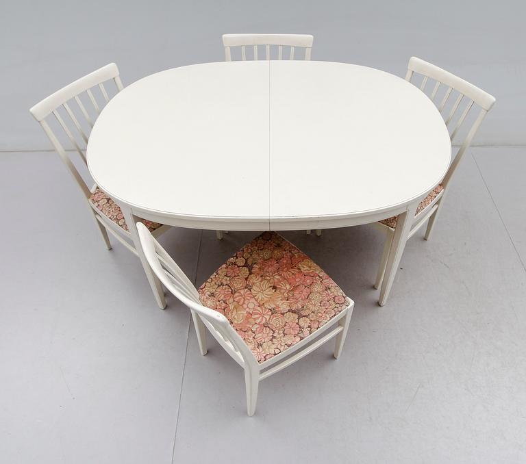 MATGRUPP, 5 delar, "Herrgården", Carl Malmsten, 1900-talets andra hälft.