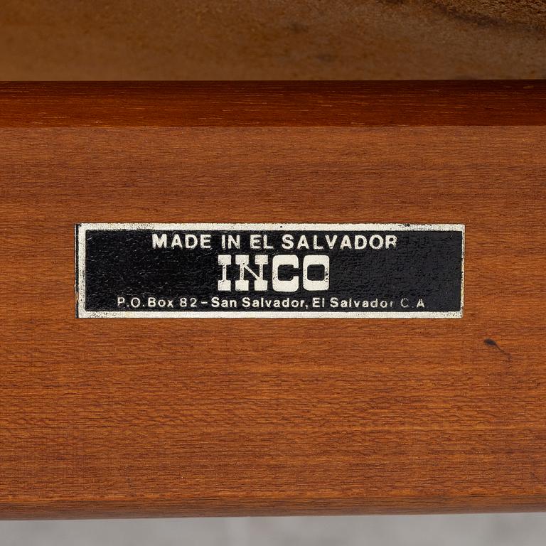 Angel Pazmino, fåtöljer, ett par med fotpallar, INCO, El Salvador, 1960-tal.