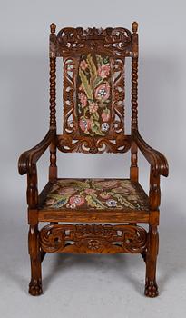 KARMSTOL, barockstil, 1900-talets första hälft.