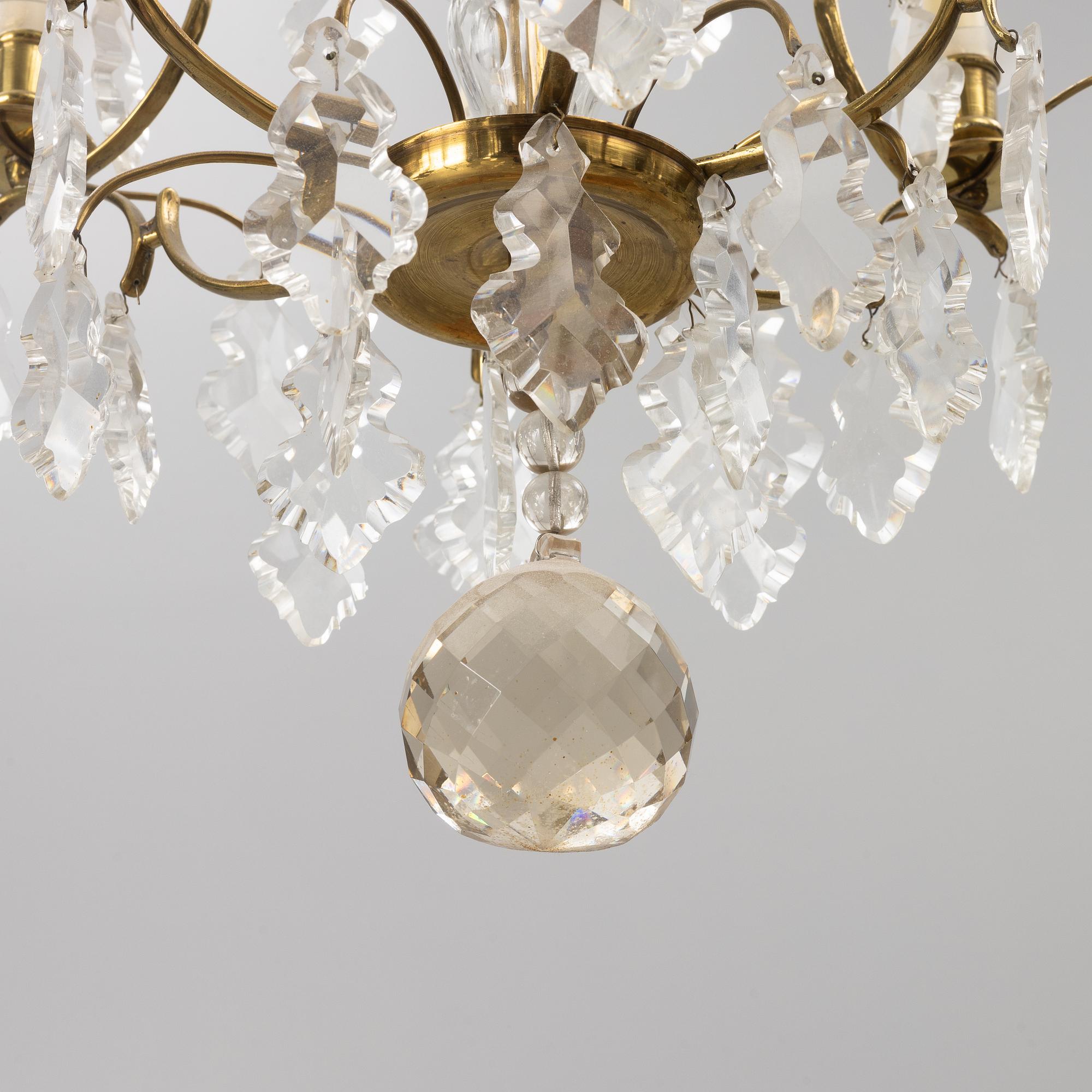 A Baroque style chandelier, first half of the 20th Century.